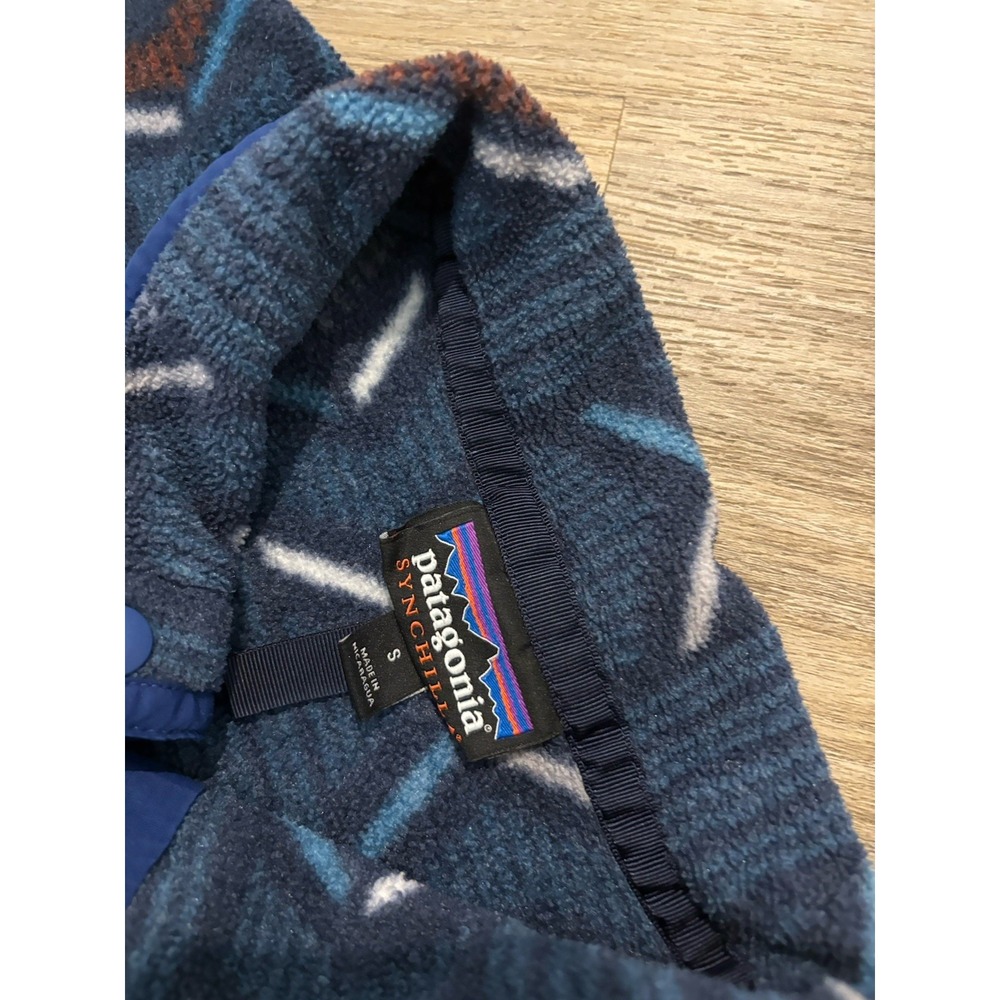 Patagonia Aztec Synchilla Snap-T Pullover Fleece Jacket Men's Small Pattern - Picture 3 of 4